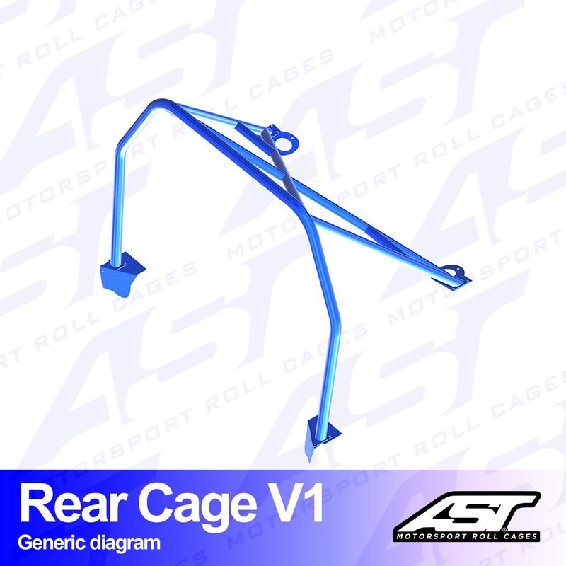 AST Rollcages V1 pultattava takaosan turvakaari Opel Corsa E