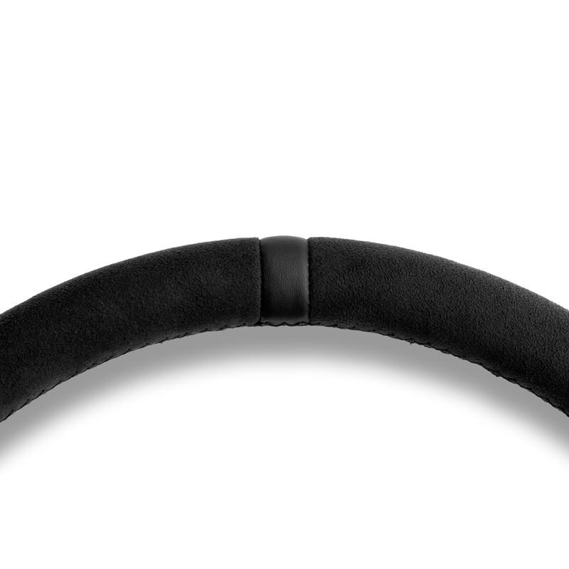 Momo Mod. 07 Black Edition Ratti (72 mm Syvyys), Musta Mikrokuitu, Mustat Puolat - 35 cm