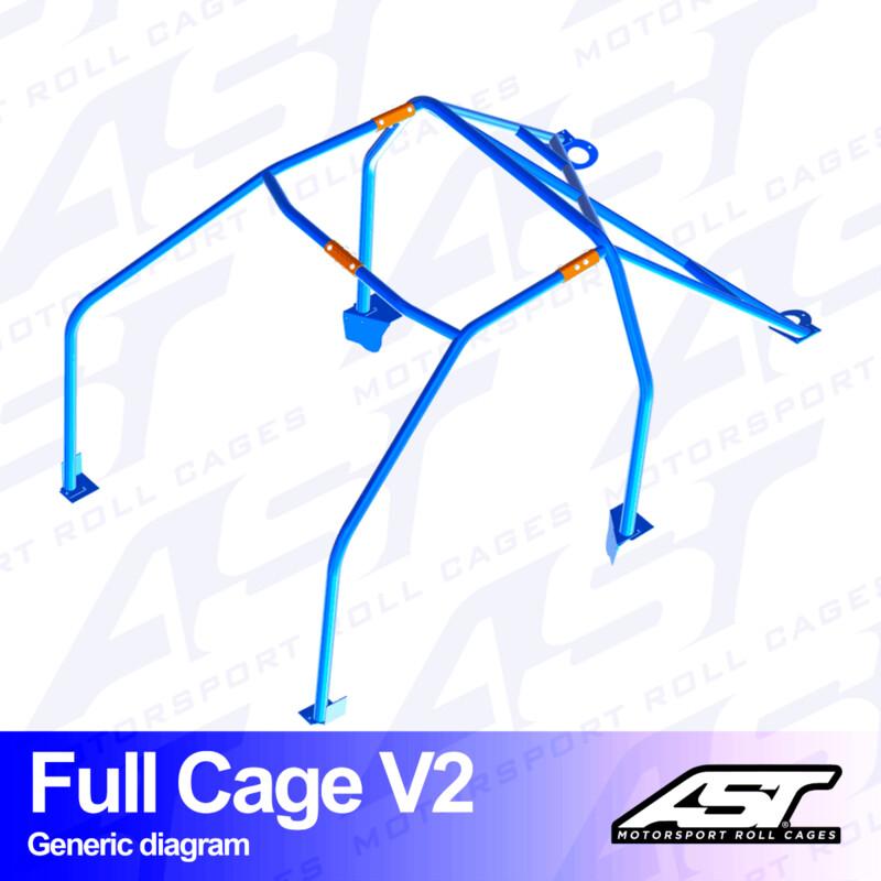 AST Rollcages V2 irroitettava pultattava 6-pisteen turvakaari Scion FR-S