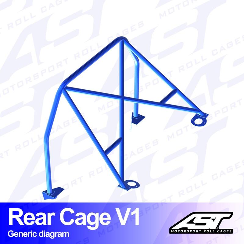 AST Rollcages V1 pultattava takaosan turvakaari Ford Sierra MK1, 2 & 3 - Coupe (RWD)