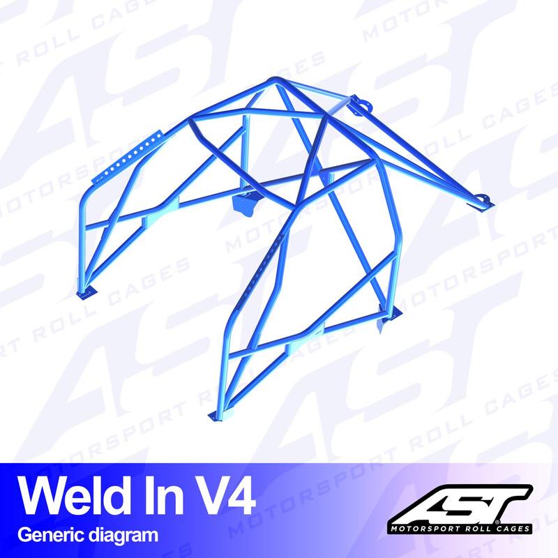 AST Rollcages V4 hitsattava 8-pisteen turvakaari Mazda RX-8