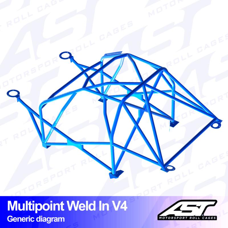 AST Rollcages V4 hitsattava 10-pisteen turvakaari BMW 3-sarja E91 (Touring) - FIA-hyväksytty