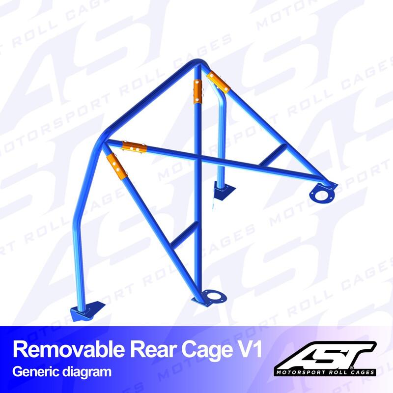AST Rollcages V1 irroitettava pultattava takaosan turvakaari Volvo 745