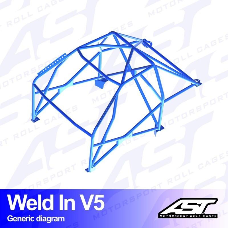 AST Rollcages V5 hitsattava 8-pisteen turvakaari BMW 1-sarja E81 (3-ovinen)