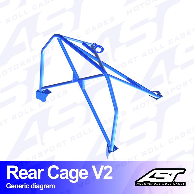 AST Rollcages V2 pultattava takaosan turvakaari Opel Corsa E