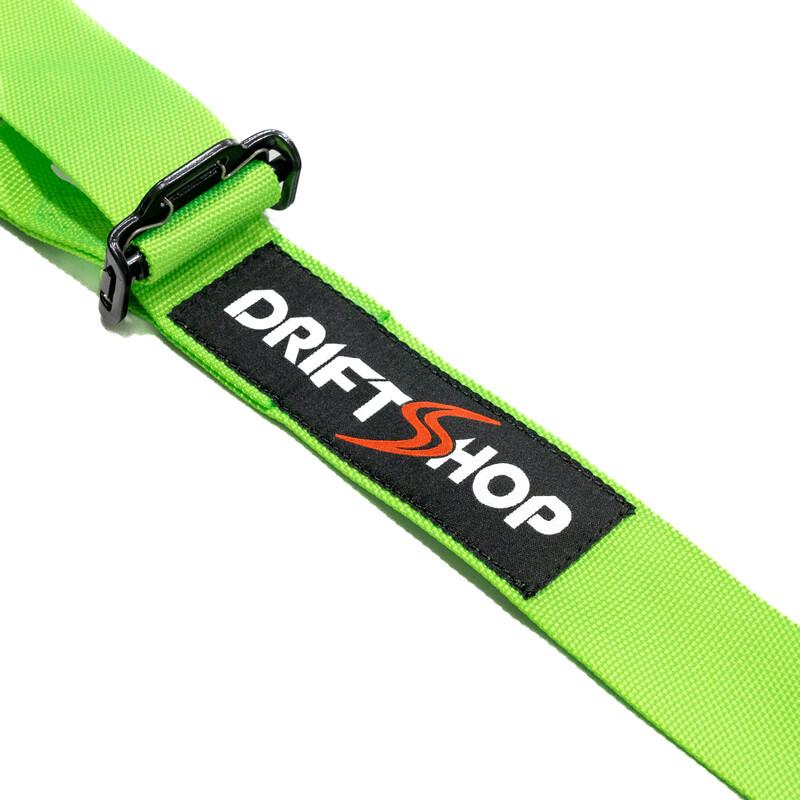 DriftShop 6-pistevyöt – Fluovihreä – FIA 2026