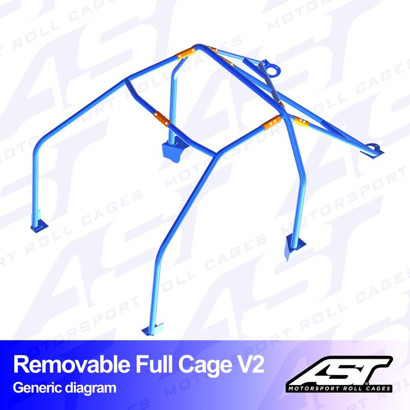 AST Rollcages V2 irroitettava pultattava 6-pisteen turvakaari Mini Cooper R53