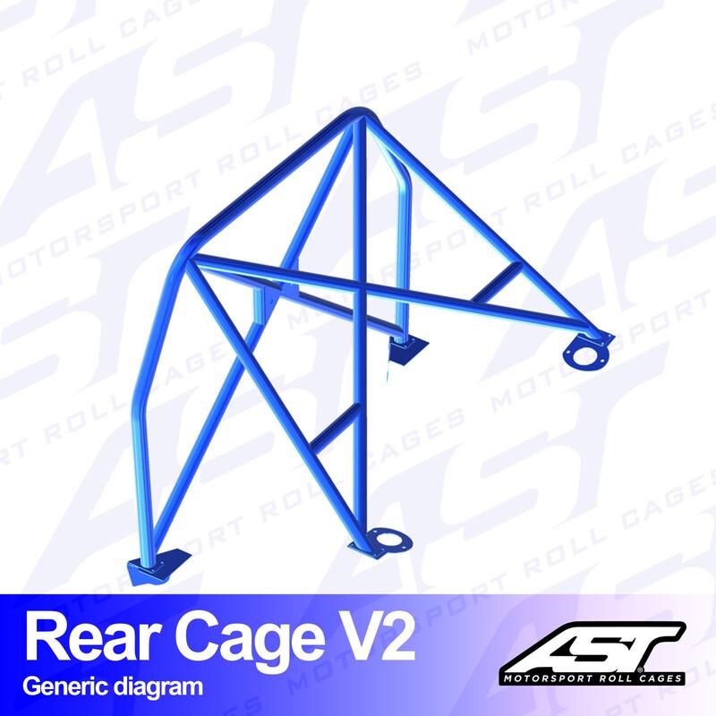 AST Rollcages V2 pultattava takaosan turvakaari Lancia Fulvia
