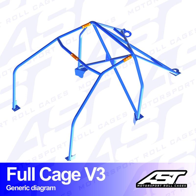 AST Rollcages V3 pultattava 6-pisteen turvakaari BMW E46 Coupe