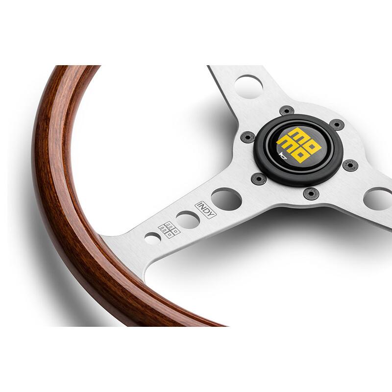 Momo Indy Heritage Ratti (37 mm Syvyys), Puu, Alumiini puolat - 35 cm