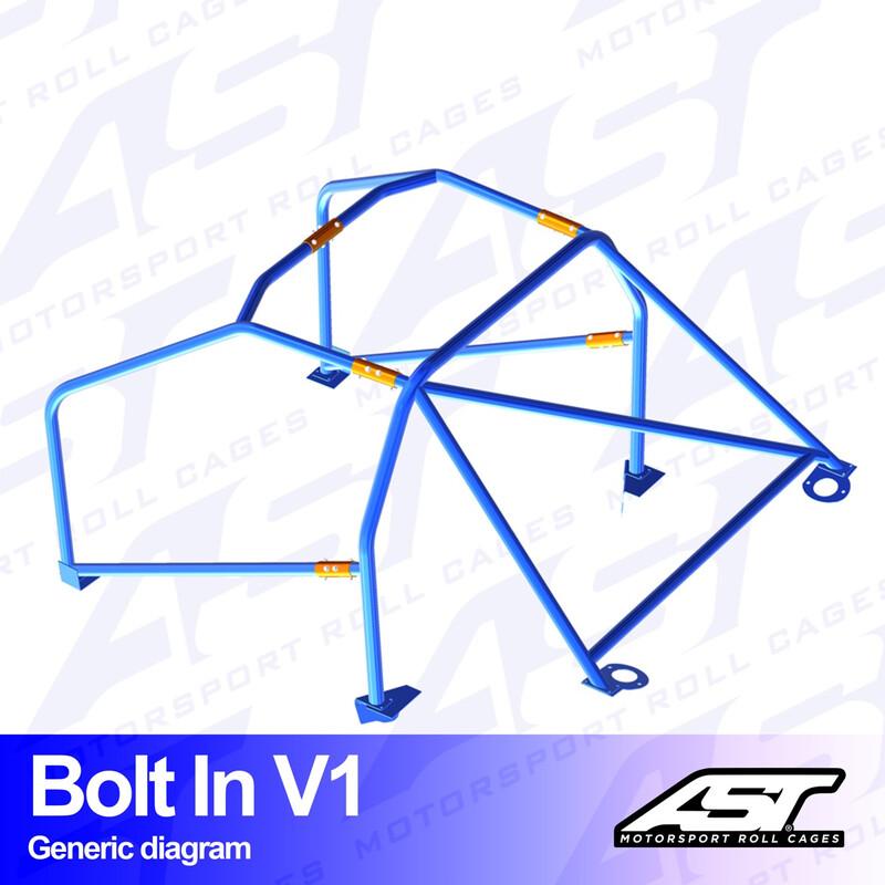 AST Rollcages V1 pultattava 6-pisteen turvakaari Lexus IS XE10 - FIA-hyväksytty