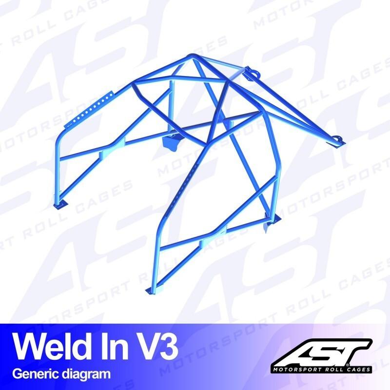 AST Rollcages V3 hitsattava 8-pisteen turvakaari BMW E36 Compact