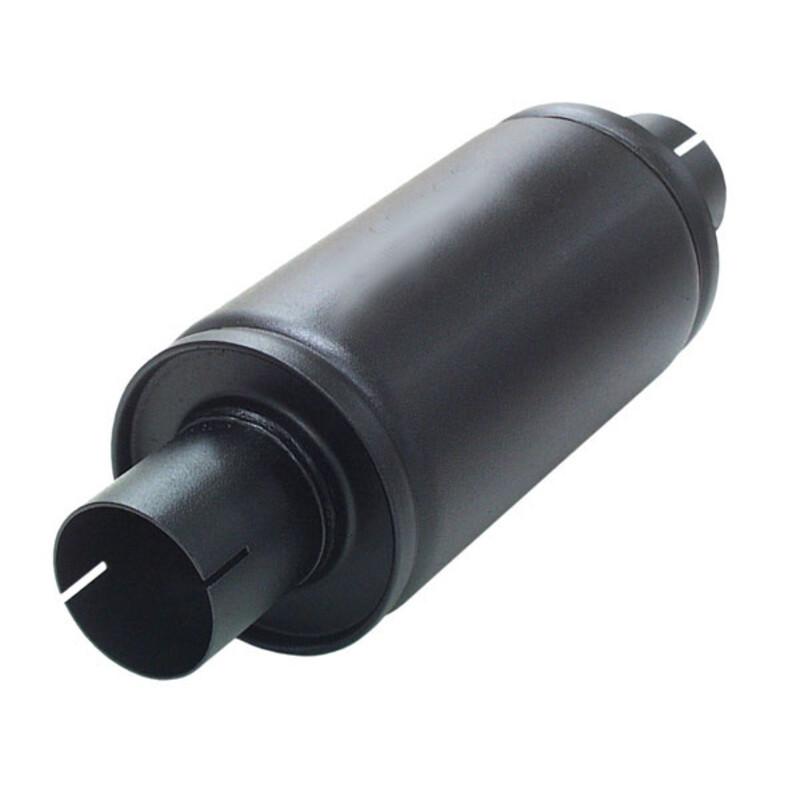 Teräksinen handy pyöreä vaimennin 125 mm - Liitokset Ø63,5 mm (2,5")