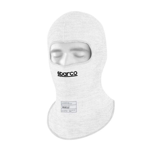 Sparco RW-10 Shield Pro Balaclava - Valkoinen (FIA)