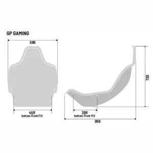 Sparco Gaming GP Simulaattoripenkki - Musta Kangas