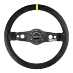 015R215FS_R21520FLAT.jpg Sparco R215 Litteä Ratti, Musta Nahka, Mustat Puolat
