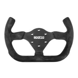 015p310opn.jpg Sparco P310 Avoin Litteä Ratti, Musta Mokkanahka, Mustat Puolat