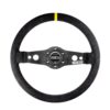 015r215fs.jpg Sparco R215 Litteä Ratti, Musta Mokkanahka, Mustat Puolat