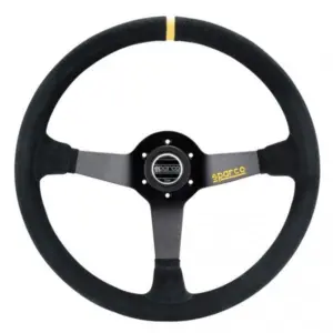 015r368msn.jpg Sparco R368 Ratti (65 mm Syvyys), Musta Mokkanahka, Mustat Puolat