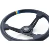 16600002_4.jpg GReddy Sports "Deep Type" Ratti (80 mm syvyys), musta nahka, mustat puolat - 340 mm