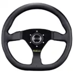 1d83837e00348c46862357cc285df9d3.jpg Sparco L360 Litteä Ratti, Musta Nahka, Mustat Puolat