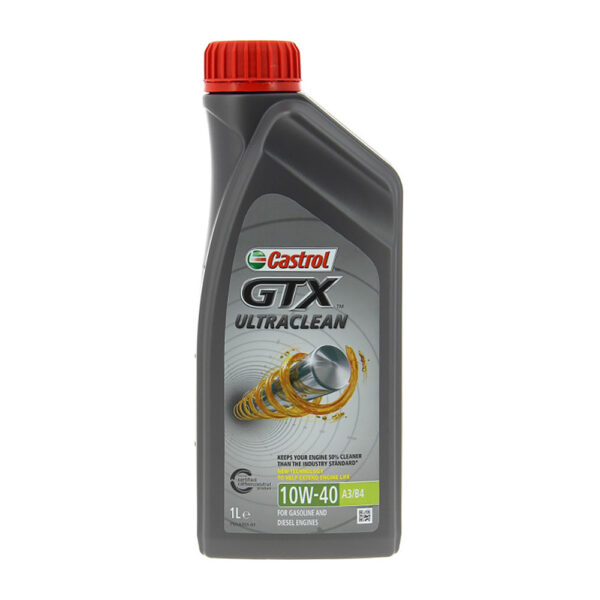 Castrol GTX Ultraclean 10W40 -moottoriöljy (1 l)