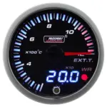 238jdmegt-c-w.jpg ProSport JDM "Dual Display" Pakokaasun Lämpötilan Mittari (60 mm, EGT 1200°C)