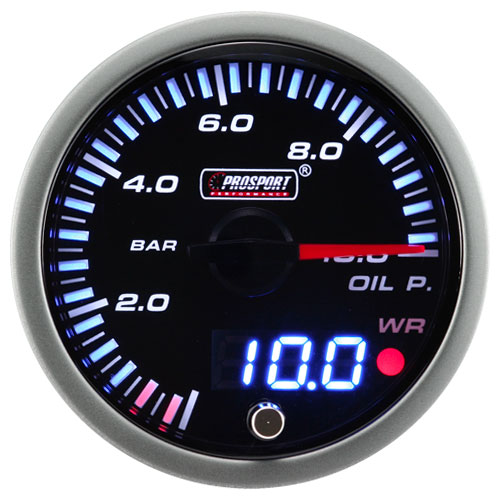 ProSport JDM "Dual Display" Öljynpaineen Mittari (60 mm)