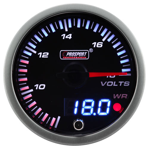 ProSport JDM "Dual Display" Volttimittari (60 mm)