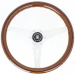 Nardi Classic ND36 Ratti, Puu, Musta Upotus, Kromi Puolat, 40 mm Syvyys