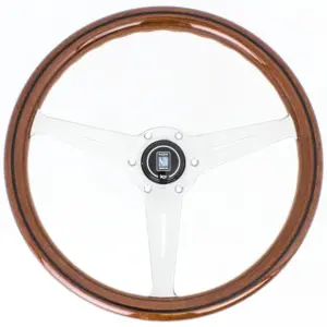 25fdce9d28120f36141eaab3eb27a5f2.jpg Nardi Classic ND36 Ratti, Puu, Musta Upotus, Kromi Puolat, 40 mm Syvyys