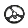 2a3a7512_3.jpg GReddy Sports "Medium Type" Ratti (47 mm syvyys), musta nahka, mustat puolat - 340 mm