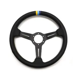 2a3a7513_4.jpg GReddy Sports "Medium Type" Ratti (47 mm syvyys), musta nahka, mustat puolat - 340 mm