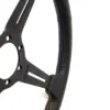 2a3a7515_2.jpg GReddy Sports "Medium Type" Ratti (47 mm syvyys), musta nahka, mustat puolat - 340 mm