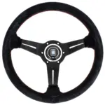 Nardi Deep Corn Ratti, Mokkanahka, Mustat Puolat, Punainen Tikkaus, 50 mm Syvyys, Ø33 cm