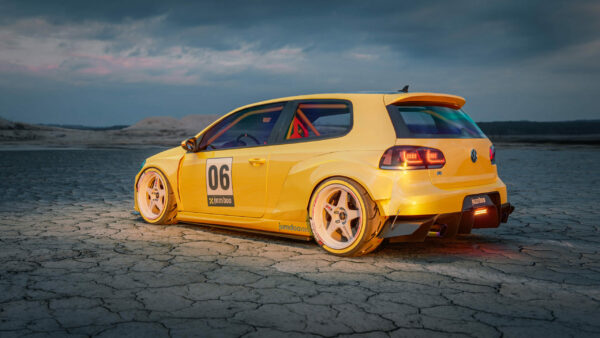 Jumdoo Leveä Bodykit Volkswagen Golf 6 R (3-ovinen)