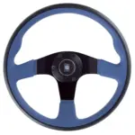 Nardi Twin Line Ratti, Sininen Nahka, Mustat Puolat, Ø35 cm