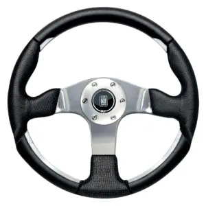 6312.35.1071.jpg Nardi ND1 Ratti, Musta Rei'itetty Nahka, Kromi Puolat, Ø35 cm