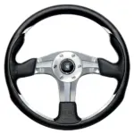 Nardi ND4 Ratti, Musta Nahka, Kromi Puolat, Ø35 cm