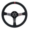 Sparco L575 Ratti (63 mm Syvyys), Musta Mokkanahka, Mustat Puolat