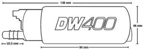 7a4a6b70c6936238fbeff21f93c173d8.jpg Deatschwerks DW400 polttoainepumppu - 415 L/h E85