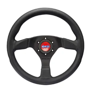 7c1088c89ae5388511da361ea5d75c82.jpg Sparco Champion 330 mm Ratti (39 mm Syvyys), Musta Nahka, Mustat Puolat