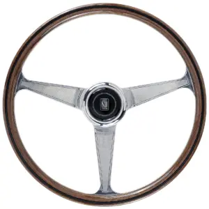 Nardi "Anni 60" Ratti, Puu, Kromatut Puolat, 45 mm Syvyys, Ø38 cm