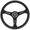 7f7a67166c7f6586cea8390ed0957114.jpg Nardi Classic ND34 Ratti, Musta Rei'itetty Nahka, Mustat Puolat, Harmaa Tikkaus, 40 mm Syvyys