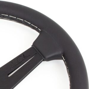 862a425fcfbfc064e614c64fff430e2d.jpg Nardi Classic ND33 Ratti, Musta Nahka, Mustat Puolat, Harmaa tikkaus, 40 mm Syvyys