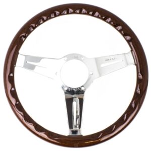 Nardi Classic ND33 Ratti, Puu, Kromiset Puolat, 40 mm Syvyys