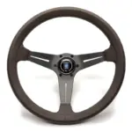 Nardi Deep Corn Ratti, Ruskea Nahka, Harmaat Puolat, Ruskea Tikkaus, 75 mm Syvyys, Ø35 cm