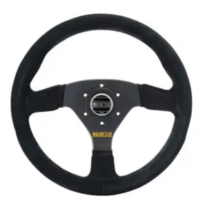 9c5e7ea9a07510f739da653b5e4ab0f4.jpg Sparco R383 Ratti (39 mm Syvyys), Musta Mokkanahka, Mustat Puolat
