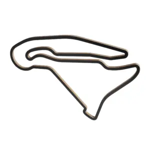 Magny20Cours20-202.jpg Magny Cours Kilparata - Puinen Seinäkoriste (45 cm)
