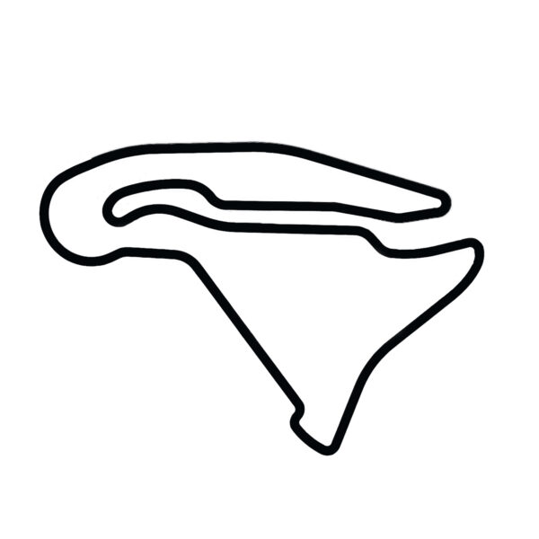 Magny Cours Kilparata - Puinen Seinäkoriste (45 cm)